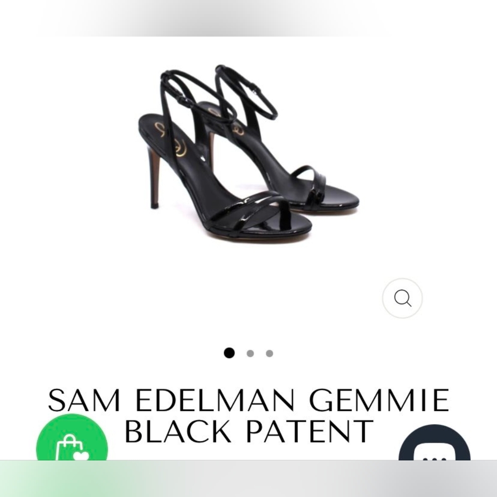 Size 7 - Sam Edelman - brand new never worn - Gemmie black patent heels
